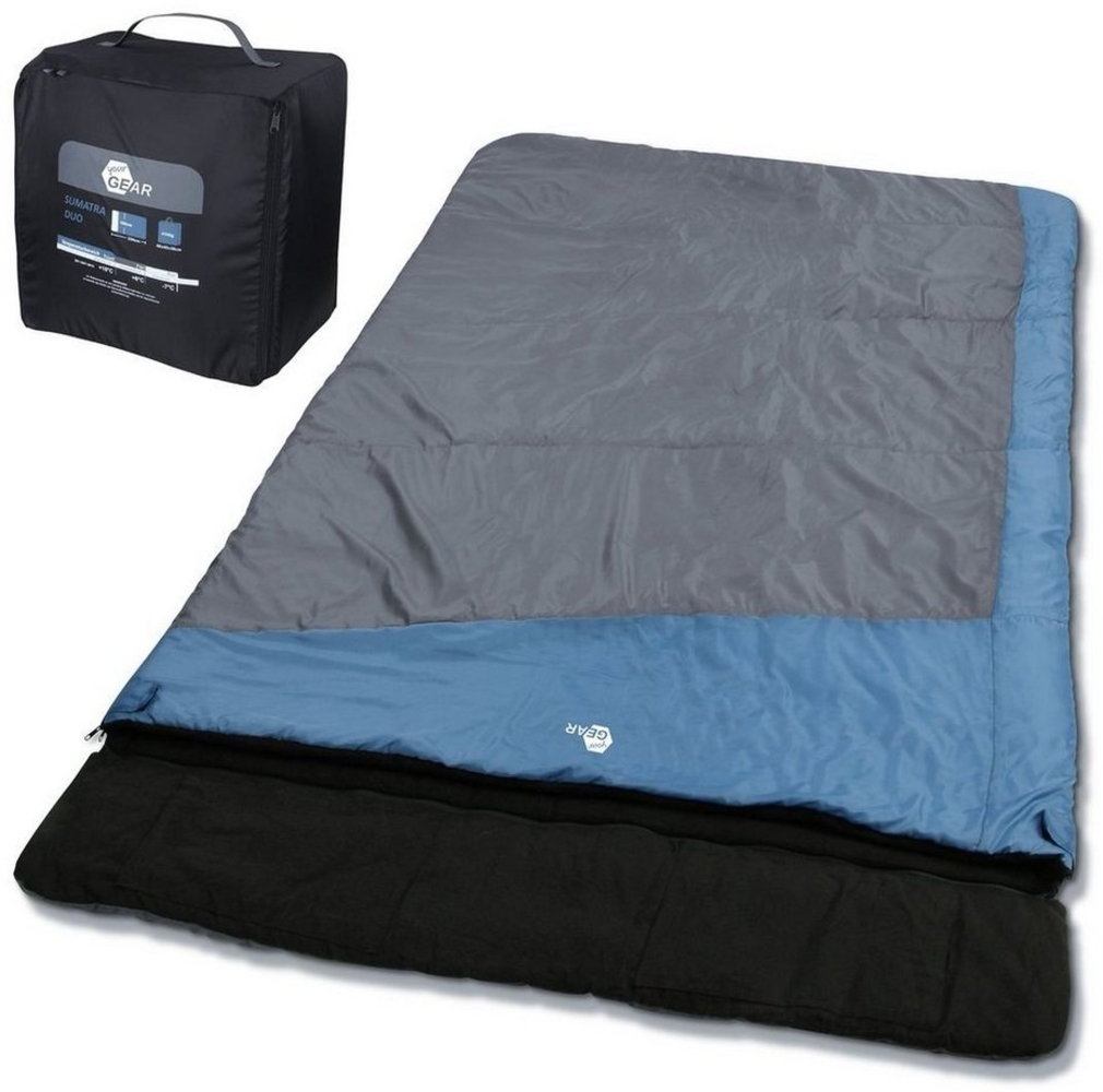 yourGEAR Doppeldeckenschlafsack yourGEAR Schlafsack Sumatra Duo -7°C 230x160 cm Futter 100% Baumwolle Bild 1