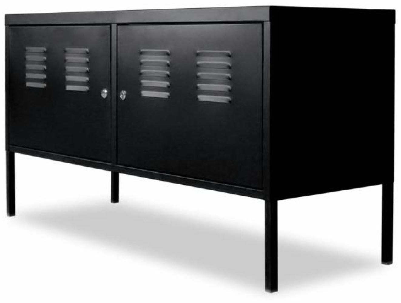 vidaXL Fernsehschrank 118 x 40 x 60 cm Schwarz Bild 1