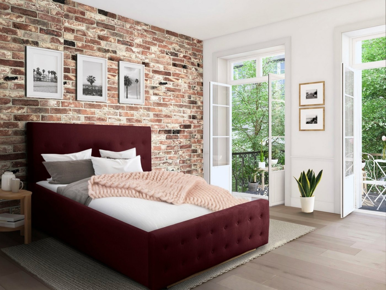 Home affaire Polsterbett Vaine, in 5 Breiten, auch in Länge 220 cm, incl. Roll-Lattenrost Bild 1