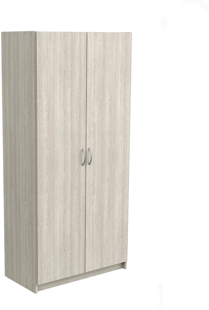 Dmora 2-türiger MehrzweckschrankZadok, Multifunktionale Möbel, Schuhschrank, Besenschrank, 80x41 h170 cm, Eiche Bild 1