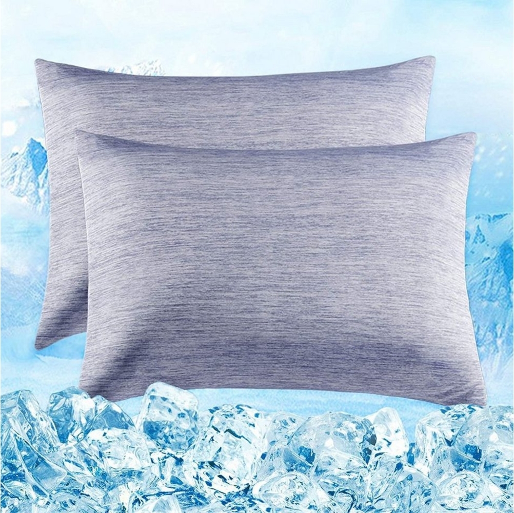 Elegear Kissenbezug 2er Set Kissenbezug für Sommer, 40x80cm/50x75cm/50x80cm, (2 Stück), Arc-Chill Material schlaffördernde Kissenhülle, Textur: Superweich Bild 1