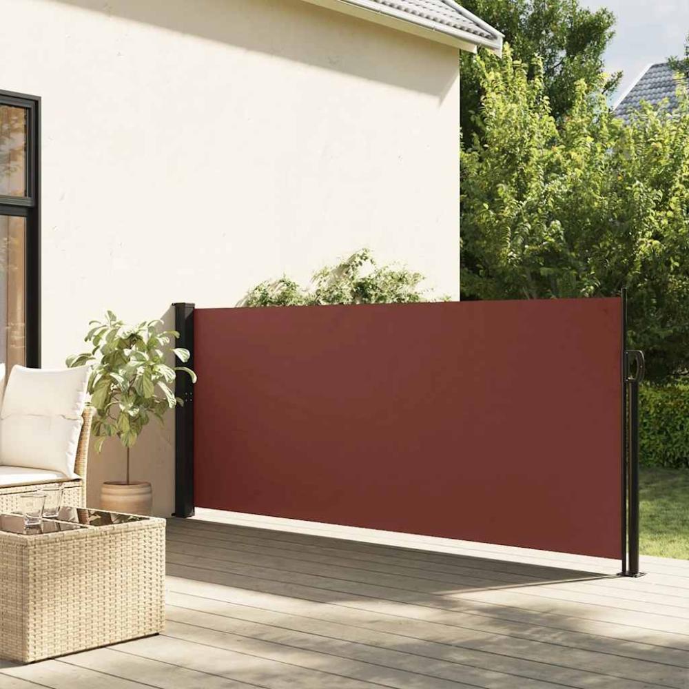 vidaXL Seitenmarkise Ausziehbar Braun 117x300 cm 4004284 Bild 1