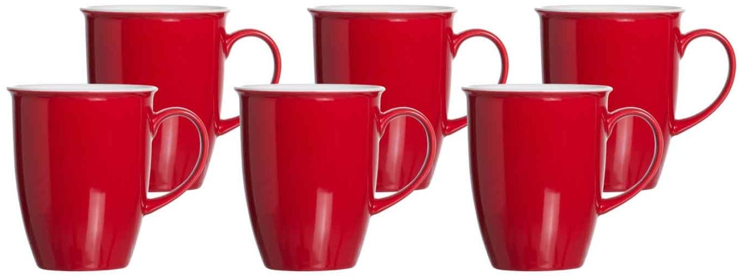 Ritzenhoff & Breker DOPPIO Kaffeebecher 320 ml rot 6er Set Bild 1