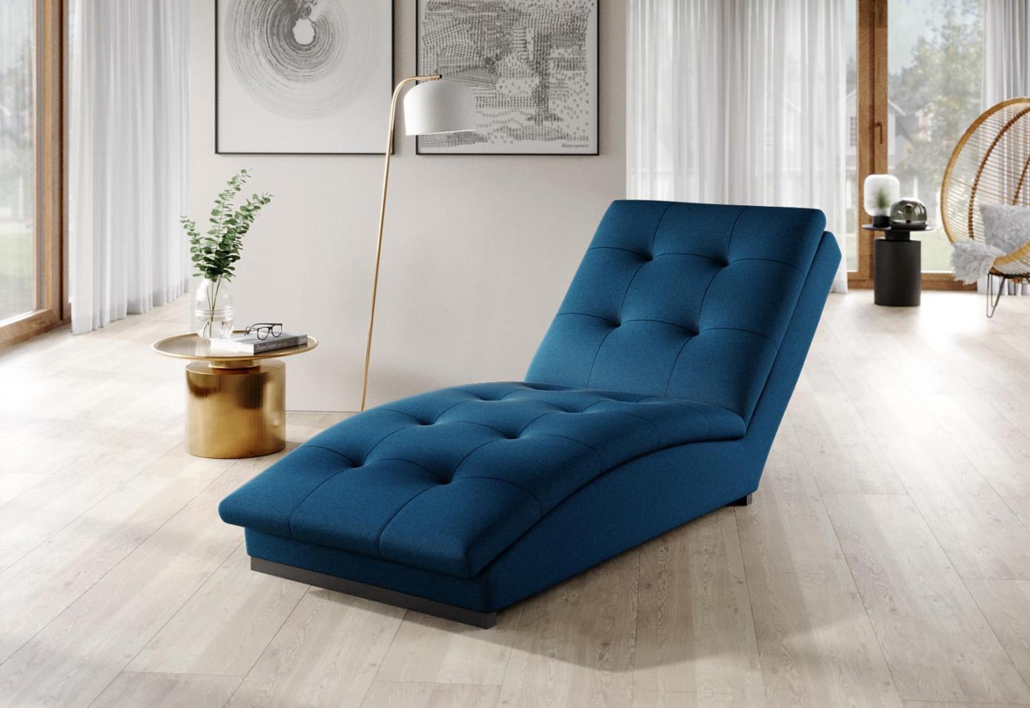 Wohnideebilder Doro Dunkelblau Chaiselongue CH-DOR-40LU Bild 1