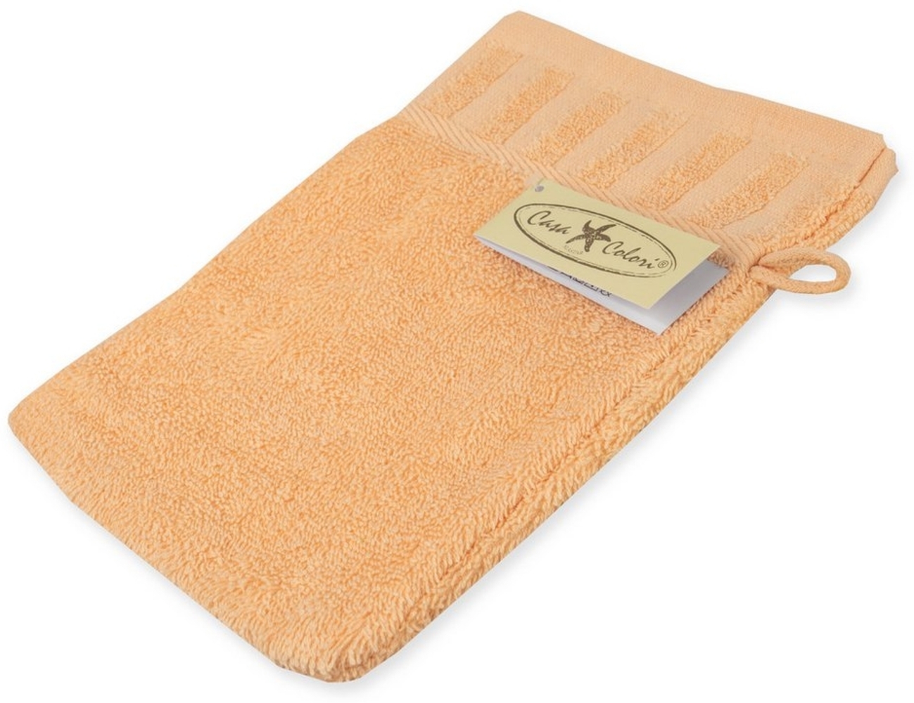 Casa Colori Waschlappen Uni, (1-St), Hohe Farbbrillanz, Einfache Pflege Bild 1