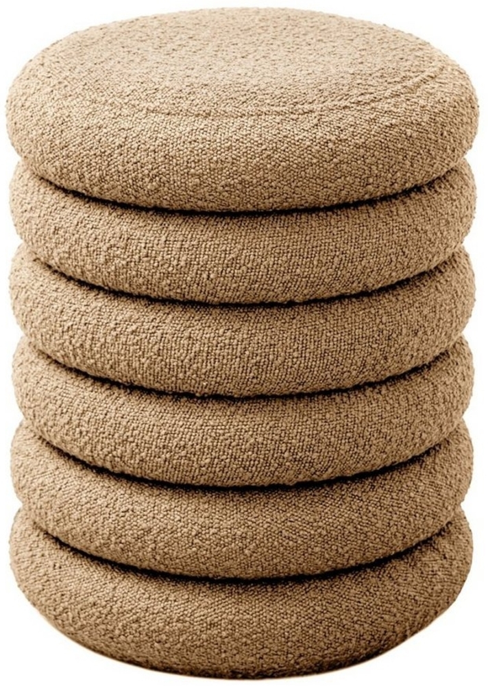 SVITA Stauraumhocker BLOSSOM XS, Pouf, Mit Stauraum, Bouclé-Bezug, Bequeme Polsterung, Modern Bild 1
