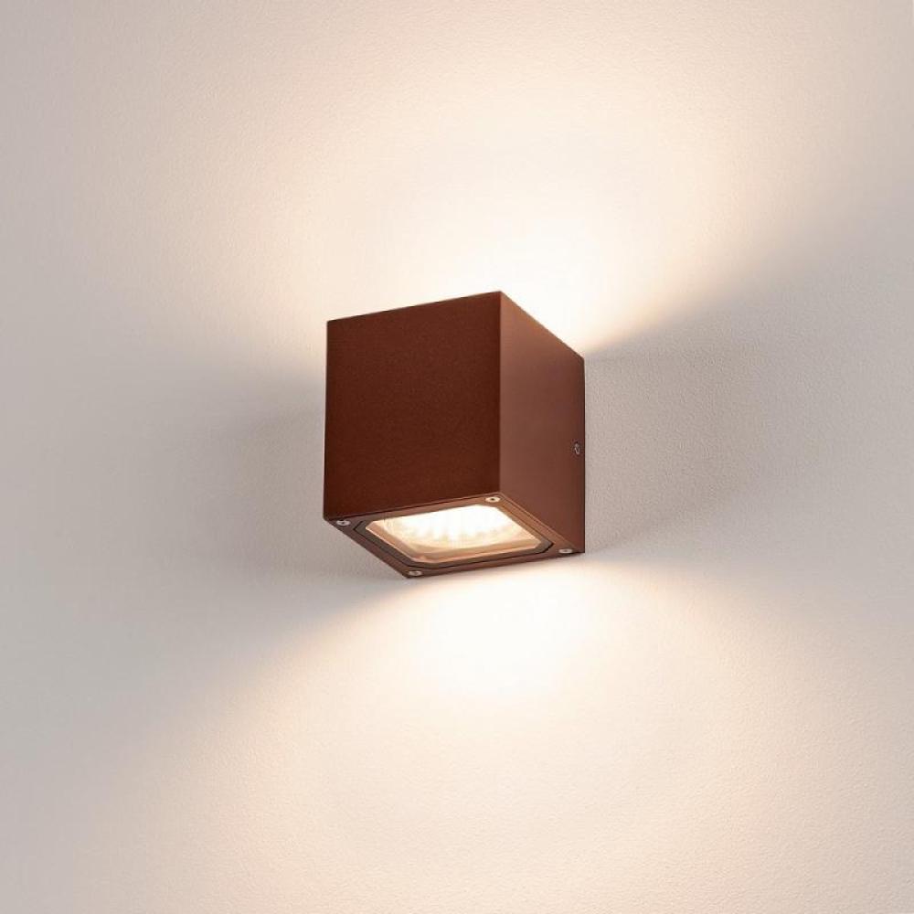 SLV No. 232537 SITRA CUBE Wandleuchte rostfarben 2xGX53 max. 2x9W Bild 1