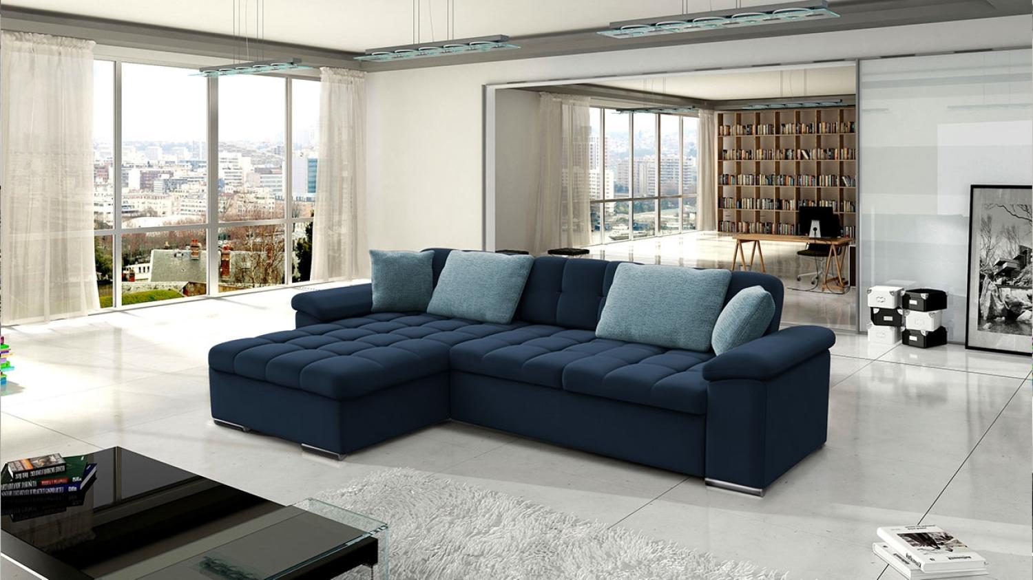 Ecksofa Diana Premium, Seite: Links, Farbe: Otusso 22 + Otusso 22 + Velvetto 06 Bild 1