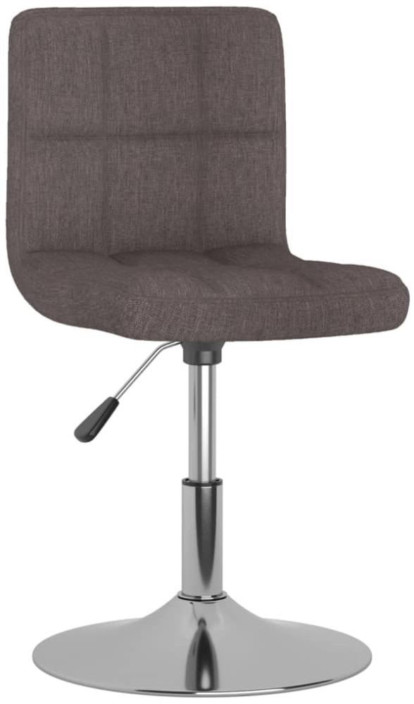 vidaXL Drehbarer Barhocker Taupe Stoff 334208 Bild 1