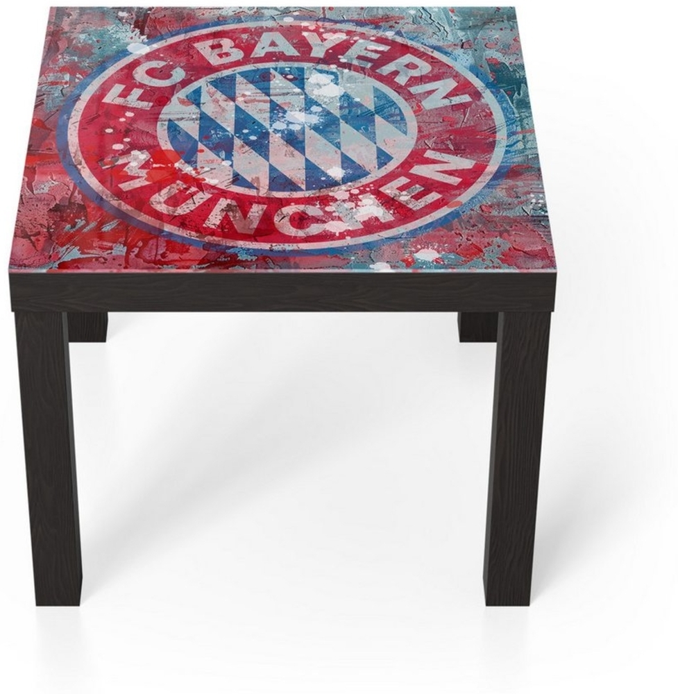 DEQORI Couchtisch 'Wappen FC Bayern München', Glas Beistelltisch Glastisch modern Bild 1