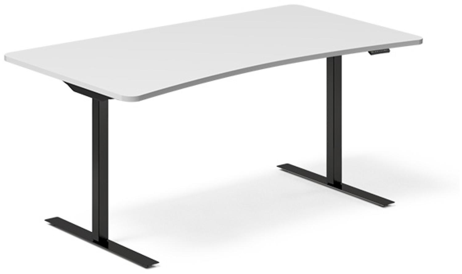 Hebe-/Senktisch DNA Hellgrau 1600x800 mm Arch 2 Beine/Schwarz Bild 1