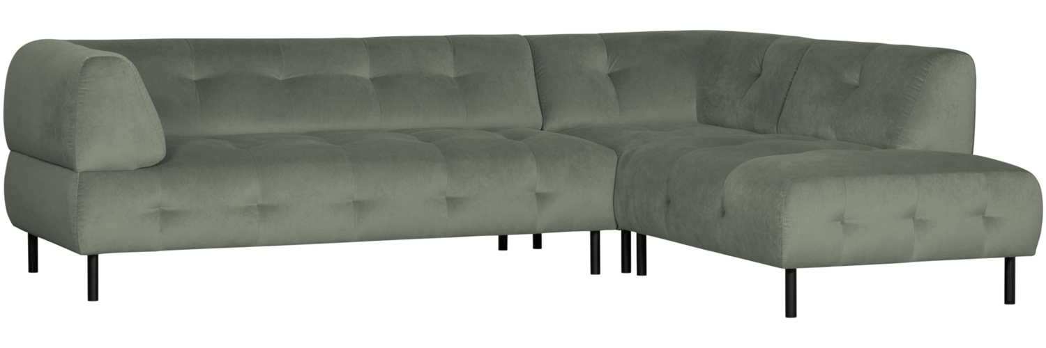 Ecksofa Lloyd mit Samtbezug, Rechts, Mint Bild 1