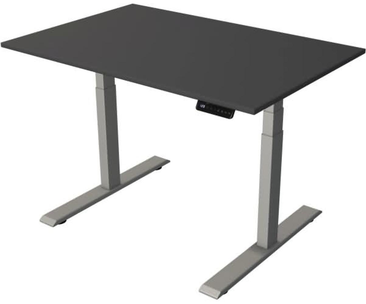 Kerkmann Steh-/Sitztisch Move 2 elektrisch Fuß silber 120x80x63-127cm Bild 1