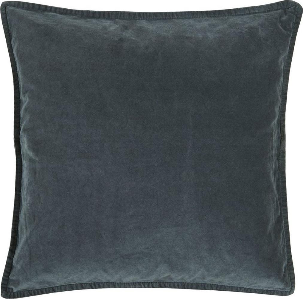 Ib Laursen Kissenbezug Kissenbezug Kissenhülle Samt Velour Blau Historical Blue 52x52cm Bild 1