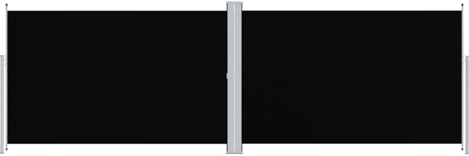 vidaXL Seitenmarkise Ausziehbar Schwarz 200x600 cm 318006 Bild 1