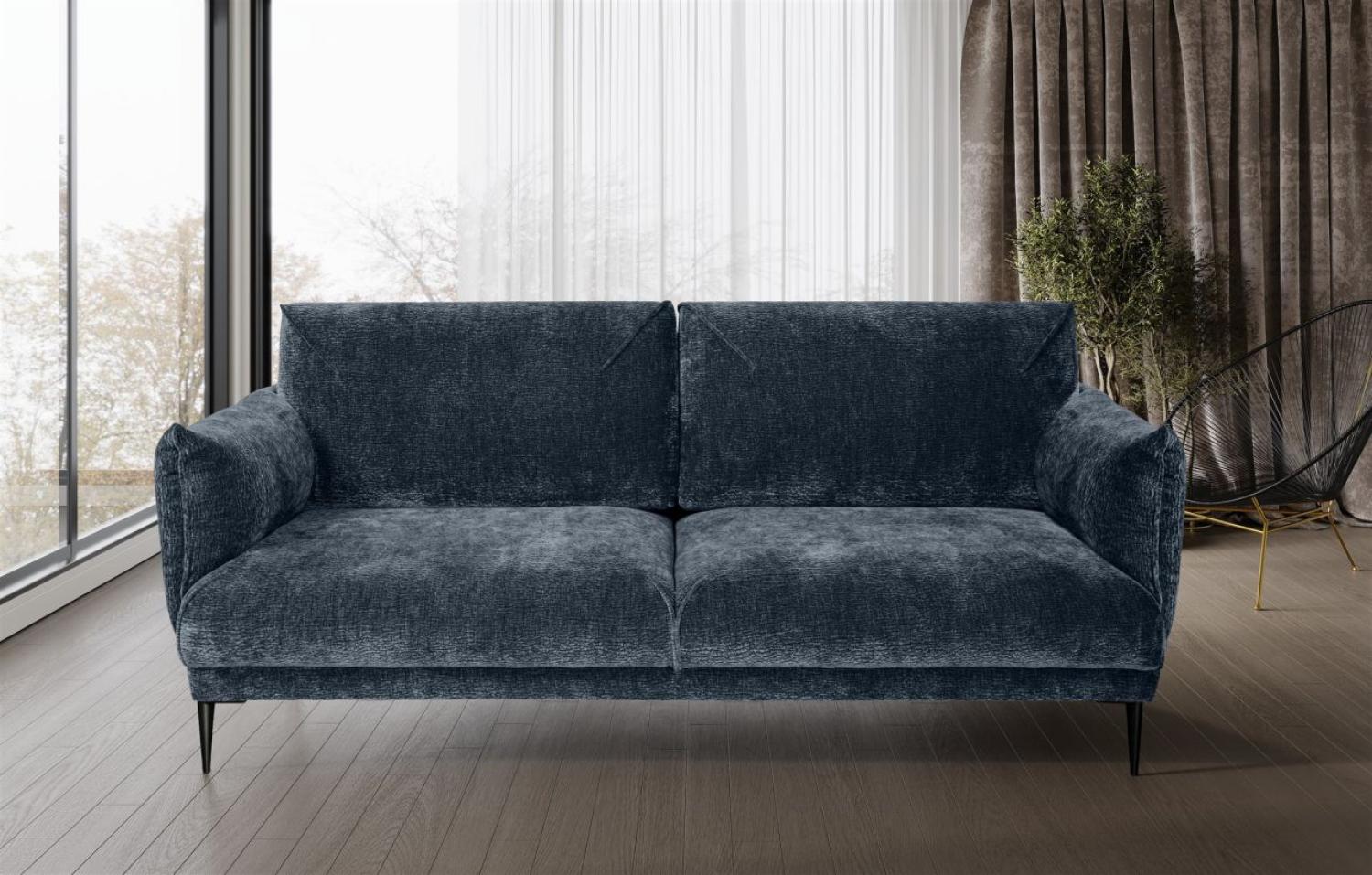 Sofa Designersofa MADISON 2-Sitzer in Stoff Dress Me Blau Bild 1