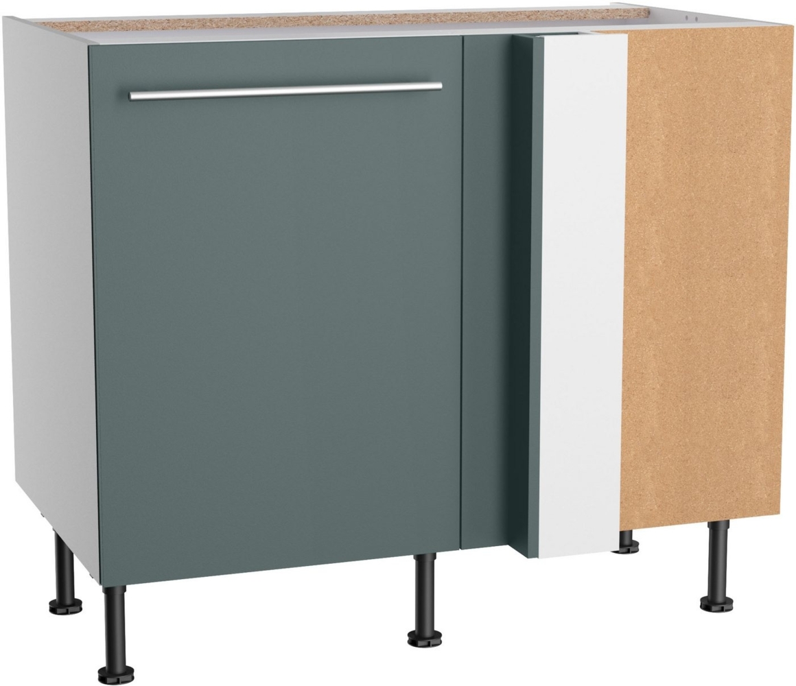 OPTIFIT Eckunterschrank Bern2 Breite 100 x 65 cm, Lösung für Geschirrspüler, 1 Tür, 1 Einlegeboden Bild 1