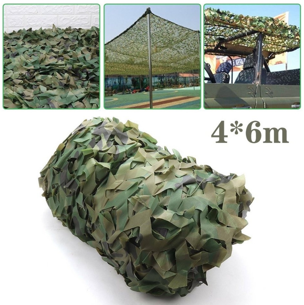 OSTWOLKE Sonnensegel 4X6M Sonnensegel Camouflage Jagd Tarnnetz Bundeswehr Army Tarnung Camo, (1-tlg) Bild 1