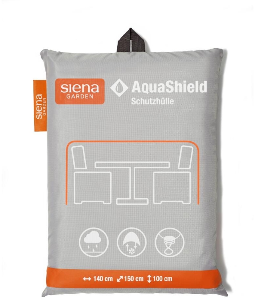 Siena Garden AquaShield Sitzgruppenhülle 140 x 150 x 100 cm hellgrau, 100% Polyester T44677 Bild 1