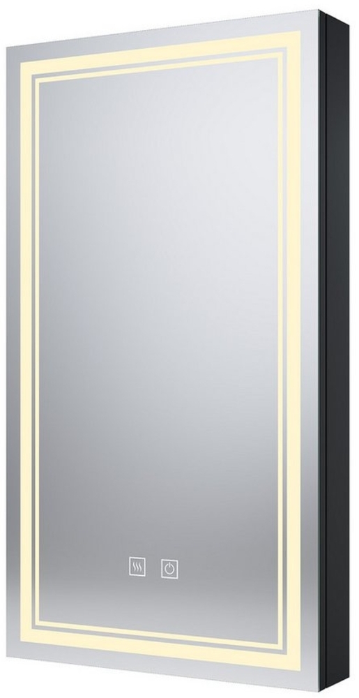 SONNI Badezimmerspiegelschrank Badezimmerspiegelschrank LED-Eckschrank mit Steckdose, Spiegelschrank Bild 1