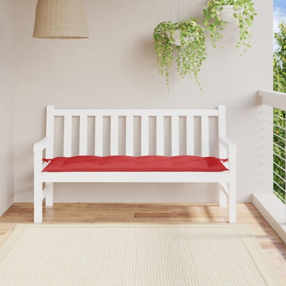 vidaXL Gartenbank-Auflage Rot 150x50x7 cm Oxford-Gewebe 361608 Bild 1