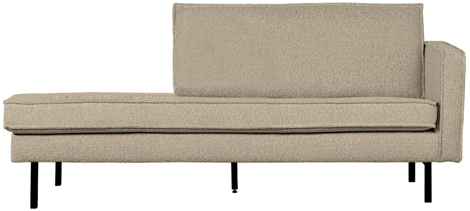 Daybed Rodeo aus Boucle-Stoff Rechts, Beige Bild 1