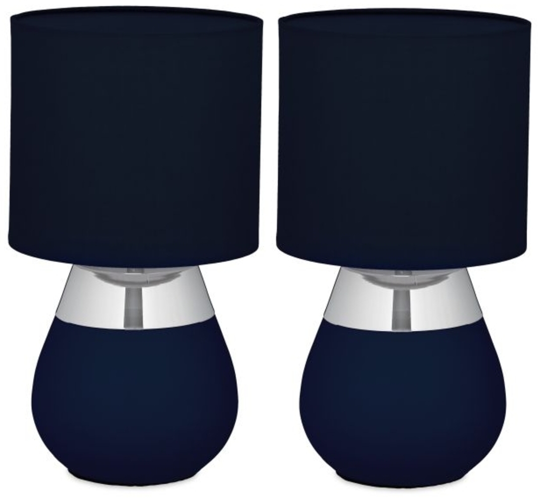 Tischlampe mit Stoffschirm 2er Set 10051268_45 Bild 1