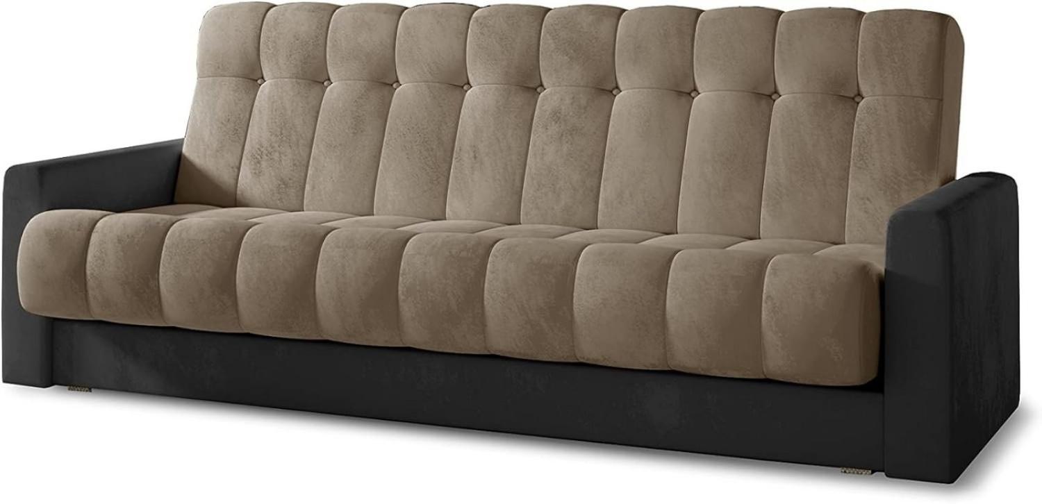 MOEBLO Schlafsofa MATIZ, Couch für Wohnzimmer, Schlafsofa Federkern Sofagarnitur Polstersofa Wohnlandschaft, mit Schlaffunktion und Bettkasten Bild 1