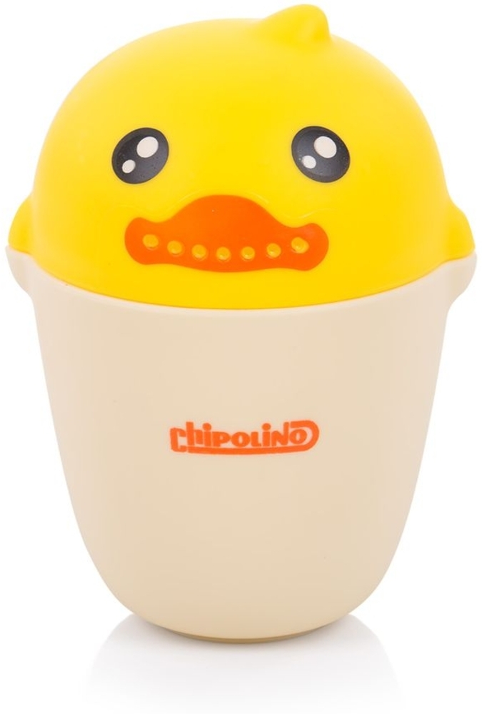 Chipolino Baby Badetasse Ente, Badespielzeug, weiche Kanten, ergonomischer Griff gelb Bild 1