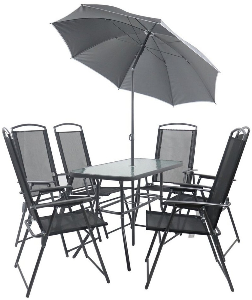 VCM Gartenmöbel-Set 110 918144 Anthrazit H. 70 x B. 110 x T. 55 cm Bild 1