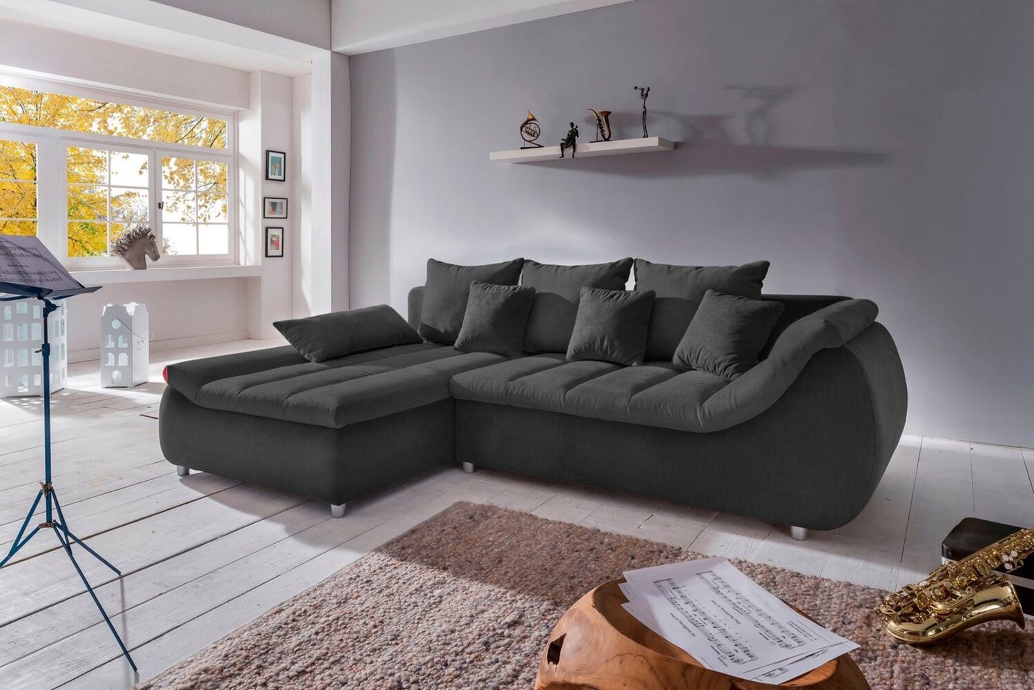 INOSIGN Ecksofa Imola L-Form, wahlweise mit Bettfunktion Bild 1