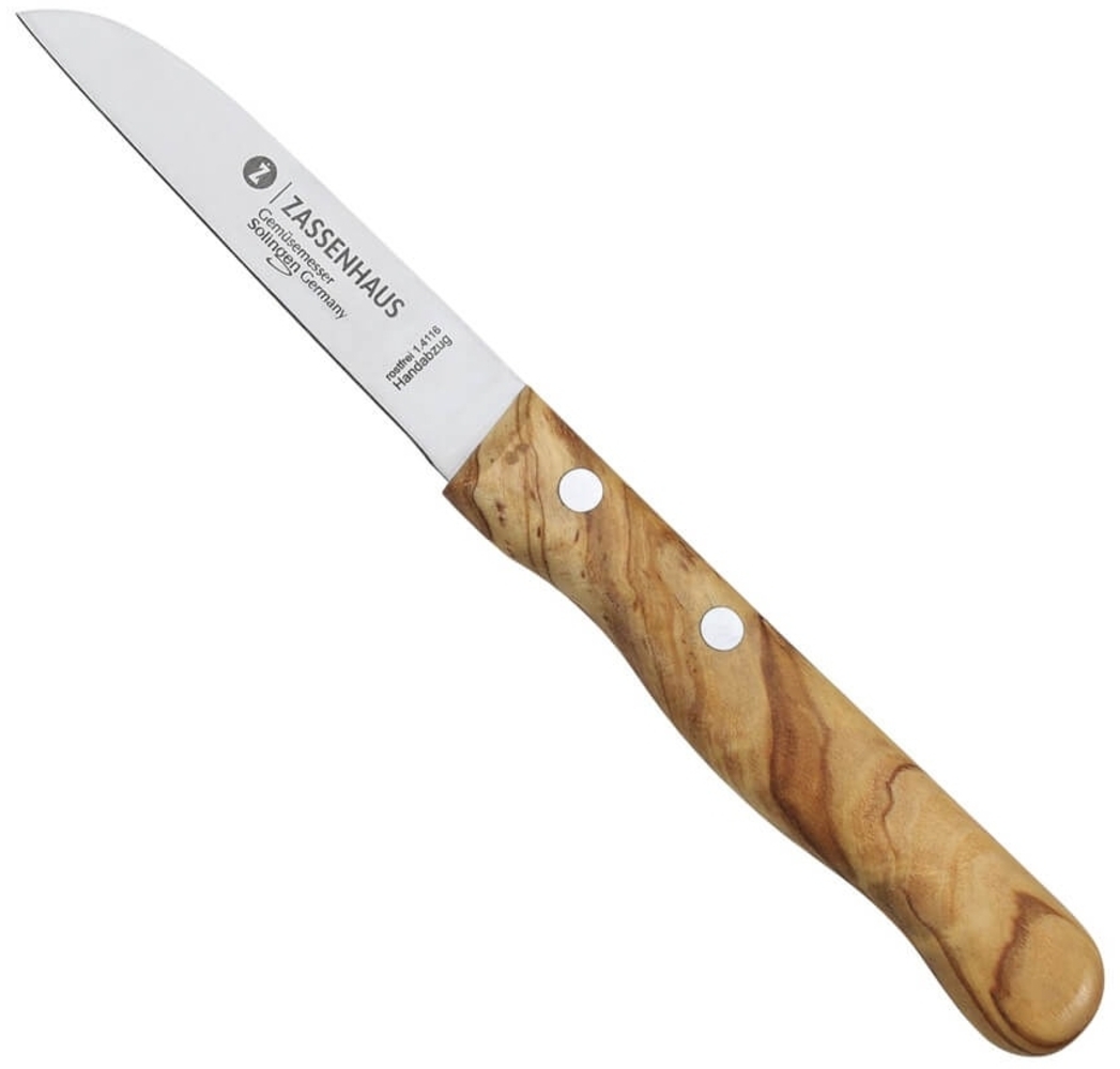 Gemüsemesser, Olivenholz Bild 1