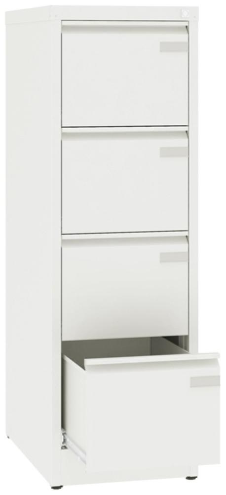 ASM Aktenschrank Tiefe 630mm 4 Schubladen RAL9010 Bild 1