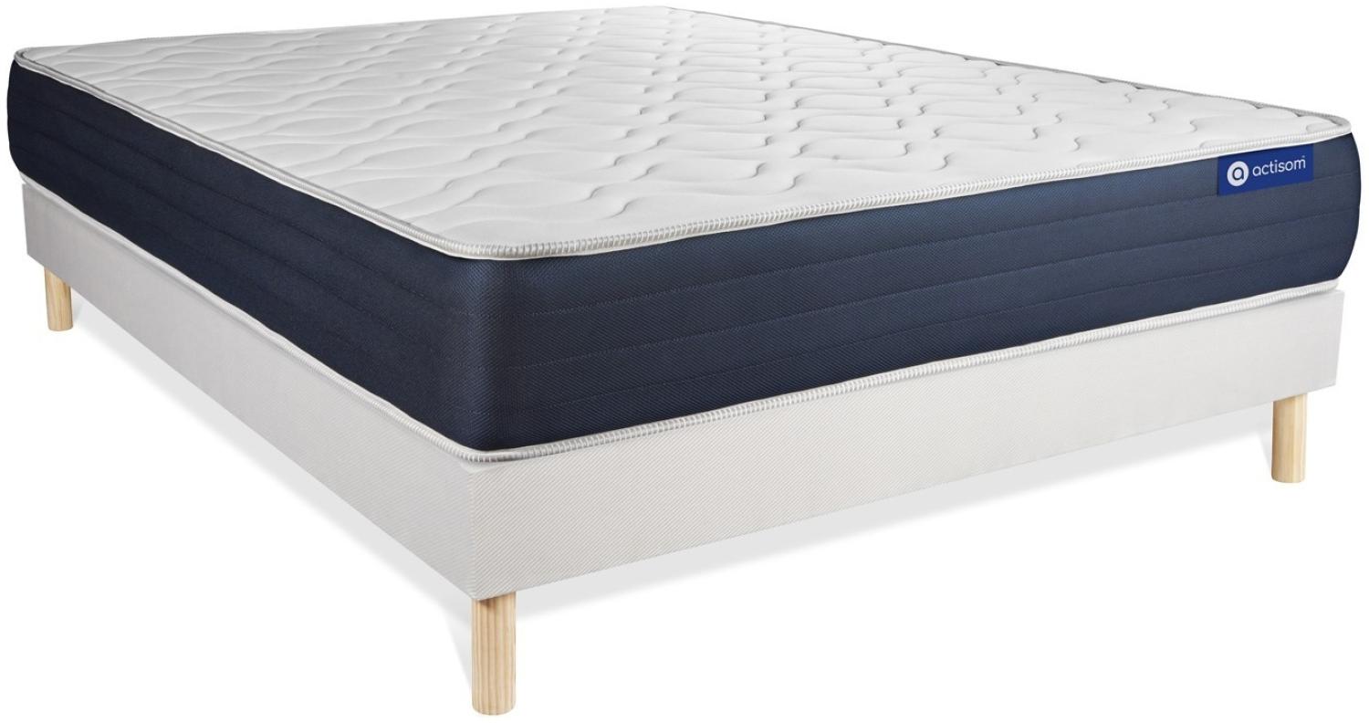 Actiflex sleep Matratze 120 x 210cm + Bettgestell mit Lattenrost, Härtegrad 2, Taschenfederkern und Memory-Schaum, Höhe : 22 Bild 1