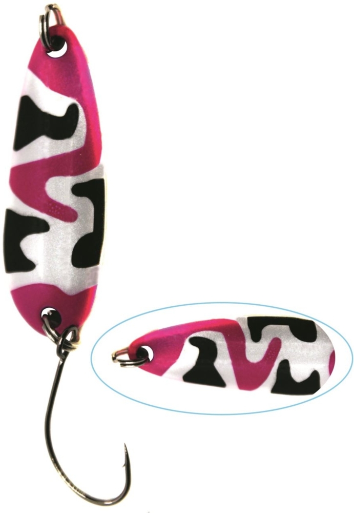 Paladin Trout Spoon Camo camoflage-pink-schwarz-weiß 3,6g Bild 1