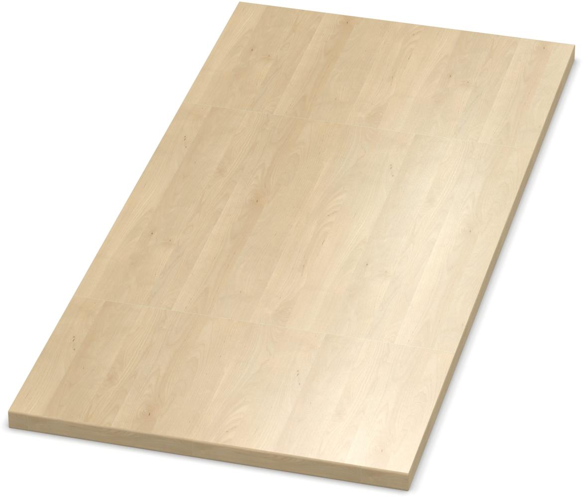 AUPROTEC Tischplatte 19mm Mandal Ahorn Natur 1400 x 800 mm Holzplatte Dekor Spanplatte mit Umleimer ABS Kante Auswahl: 140 x 80 cm Bild 1