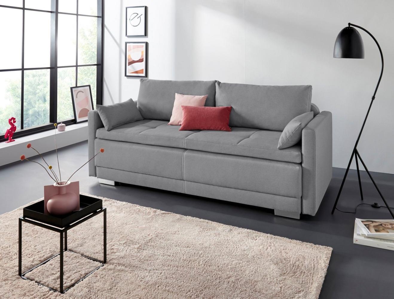 INOSIGN Schlafsofa Berlin, mit Boxspringaufbau, Bettfunktion & Bettkasten, Dauerschlafsofa Bild 1