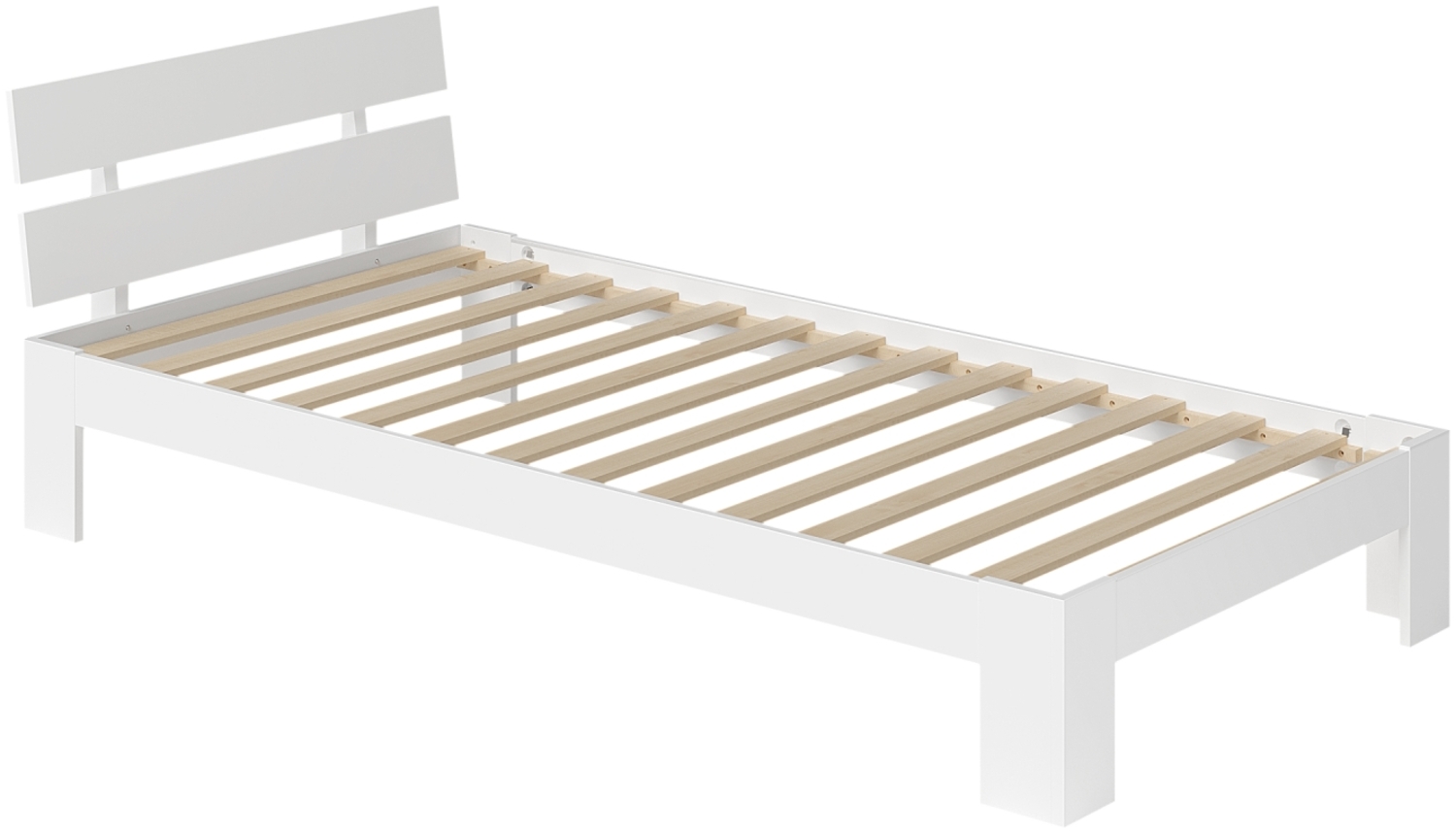 Bellamio 'Kavir' Bett, weiß, 90x200 cm Bild 1