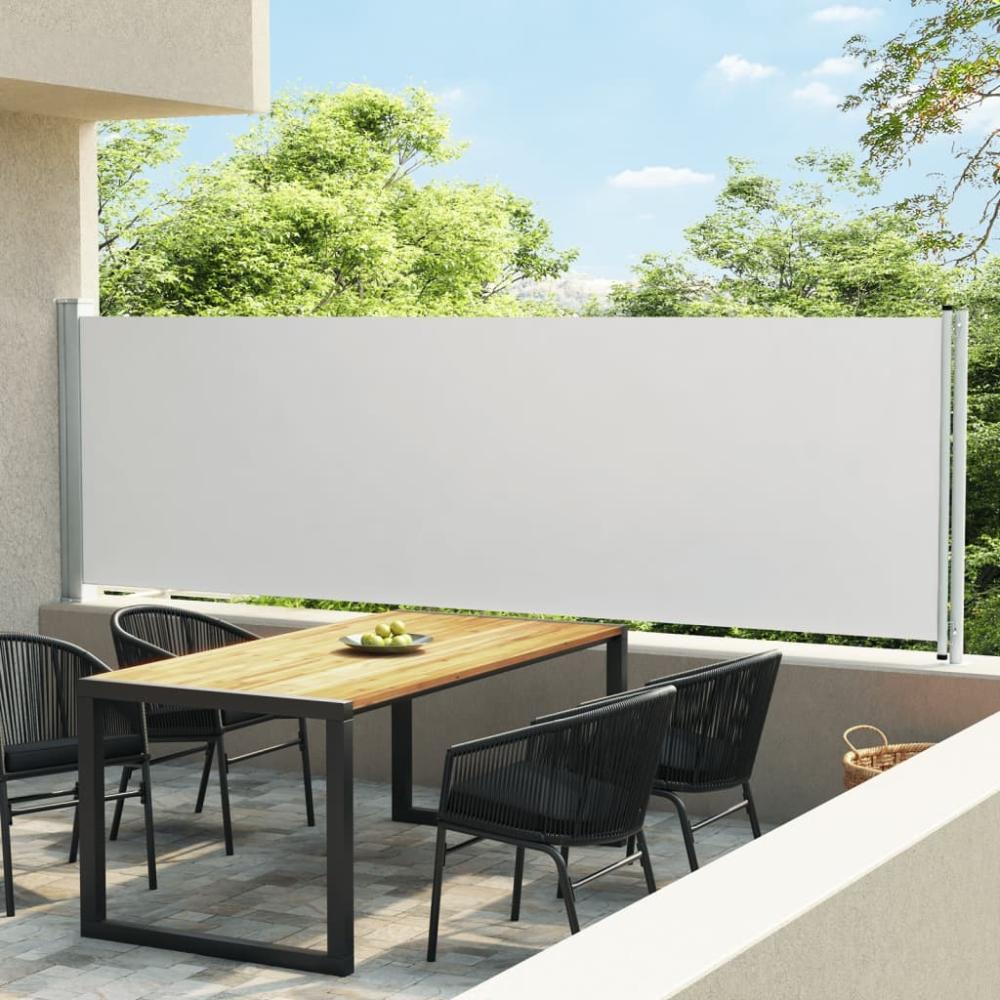 vidaXL Seitenmarkise Ausziehbar 140x600 cm Creme 317953 Bild 1