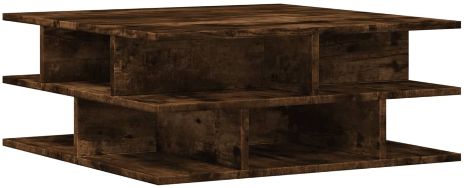 vidaXL Couchtisch Räuchereiche 70x70x29 cm Holzwerkstoff 840748 Bild 1