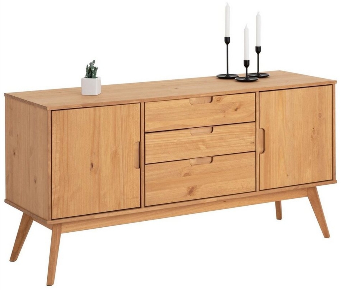 IDIMEX Sideboard TIVOLI, Sideboard aus Kiefer Massivholz mit 2 Türen und Schublade skandi Desig Bild 1