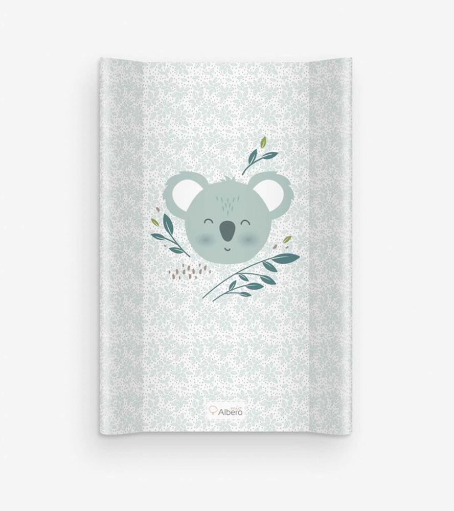 Albero Mio Wickelauflage Design: Koala, zum Windeln wechselen oder an - oder ausziehen Ihres Kleines, Weiß Grau Grün Bild 1