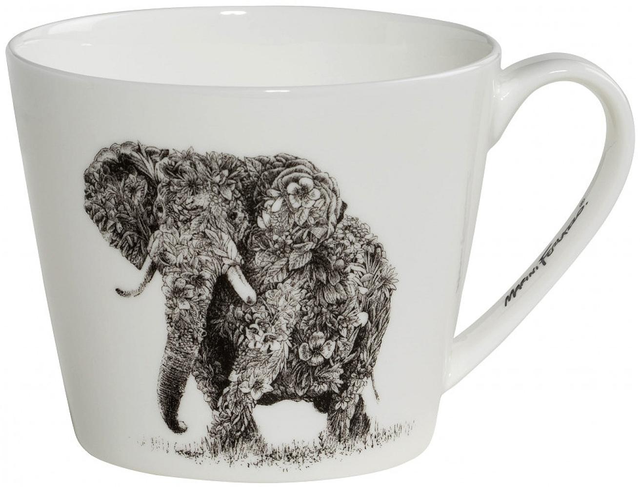 Maxwell & Williams DX0510 Becher 450 ml MARINI FERLAZZO African Elephant, Porzellan, in Geschenkbox Bild 1