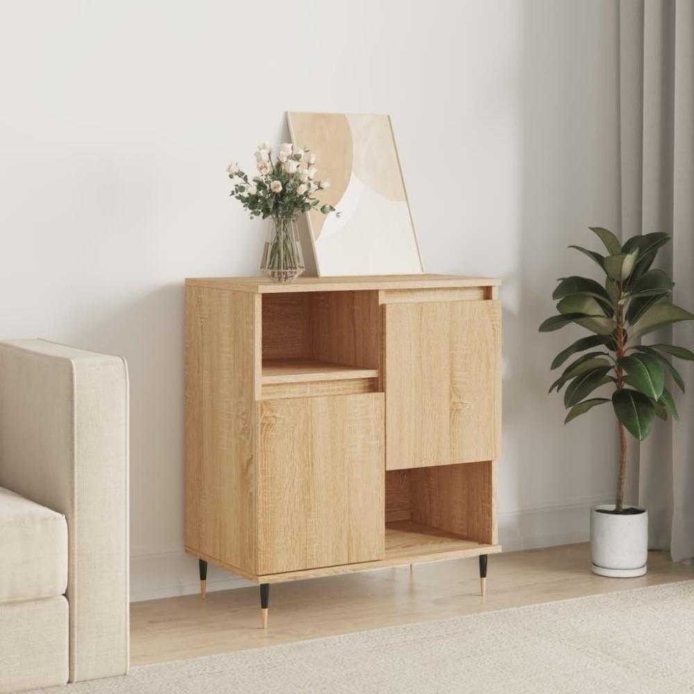 vidaXL Sideboard Sonoma-Eiche 60x35x70 cm Holzwerkstoff 831183 Bild 1