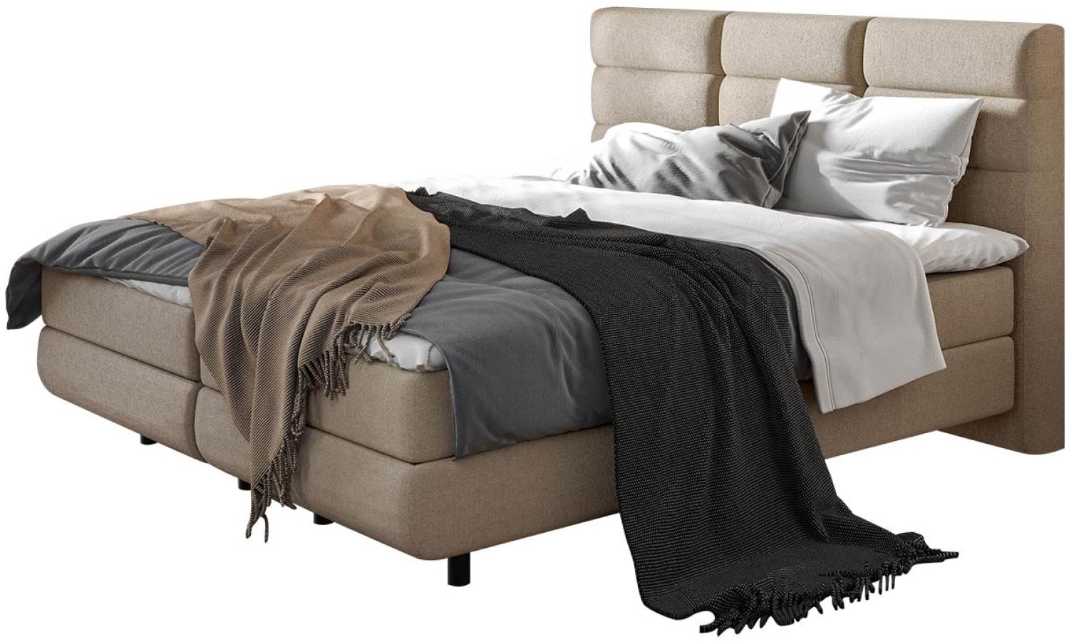 Boxspringbett Symphony, Braun, 160 x 200 cm Bild 1