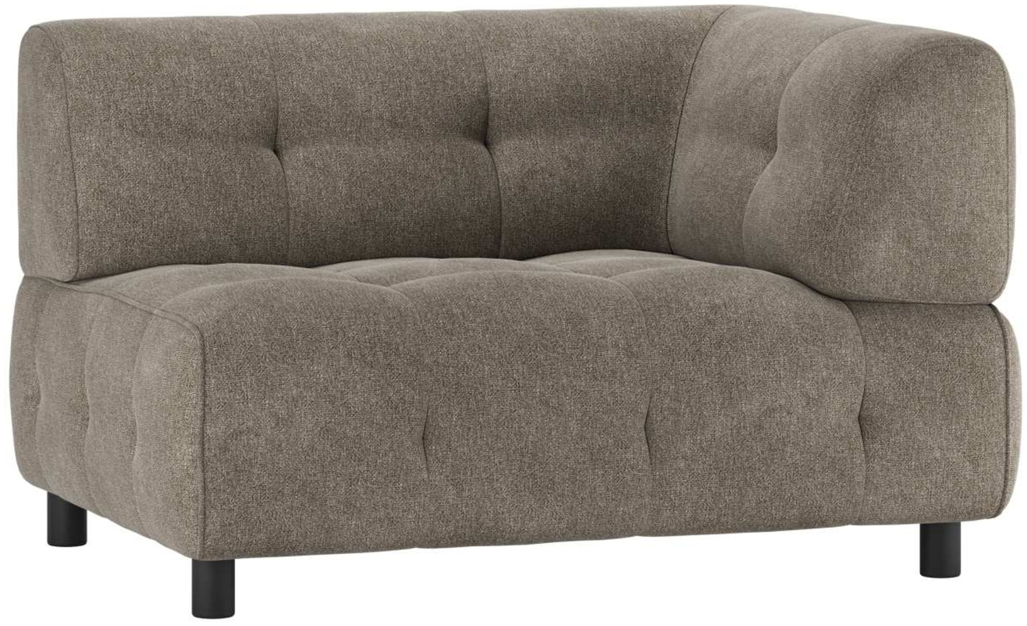 Modulsofa Louis aus Flachgewebe Rechts, Grün Bild 1