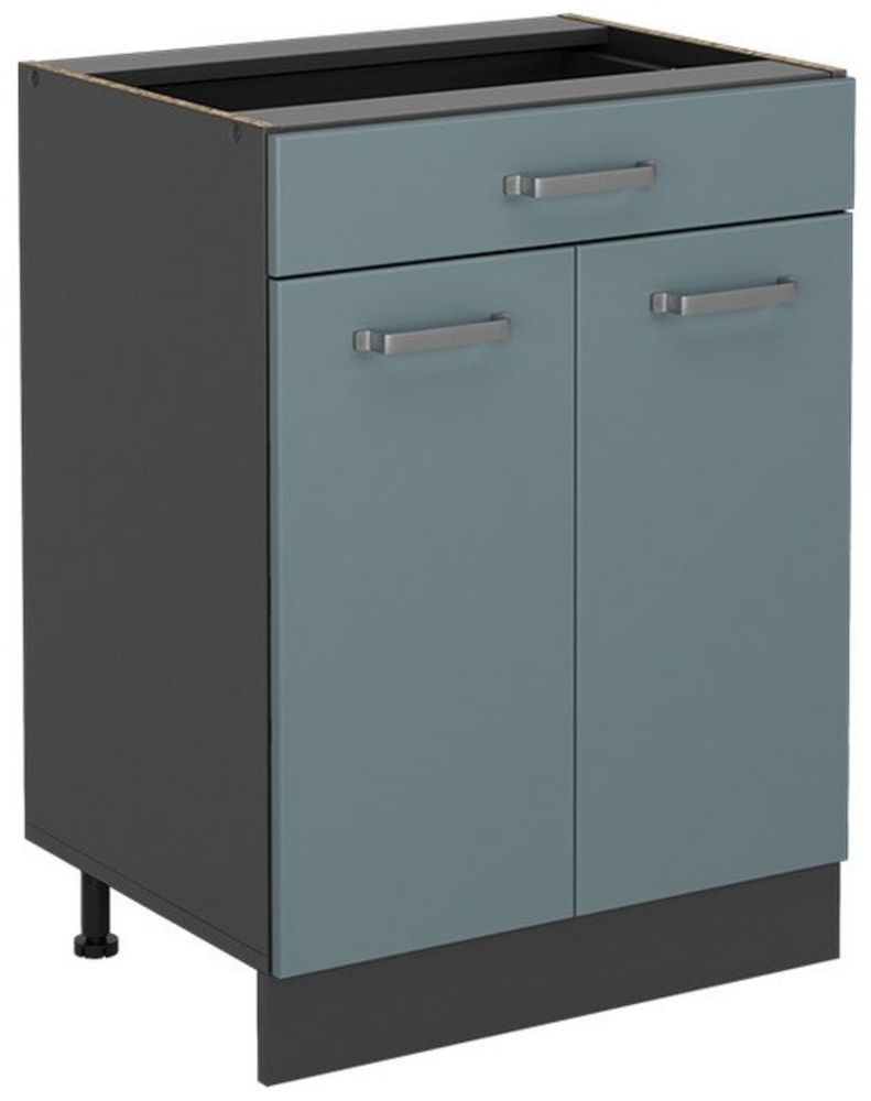 Vicco Küchenunterschrank R-Line, Blau-Grau, 60 cm mit Schublade, ohne Arbeitsplatte Bild 1