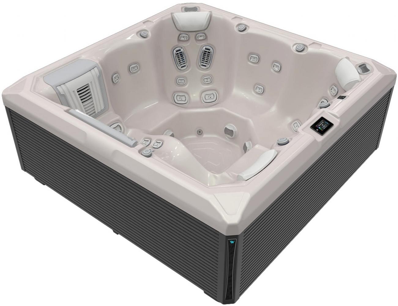 Wellis Atlas Life Premium Whirlpool Außenwhirlpool 215x215x86,5cm für 6 Personen inkl. Thermocover Bild 1