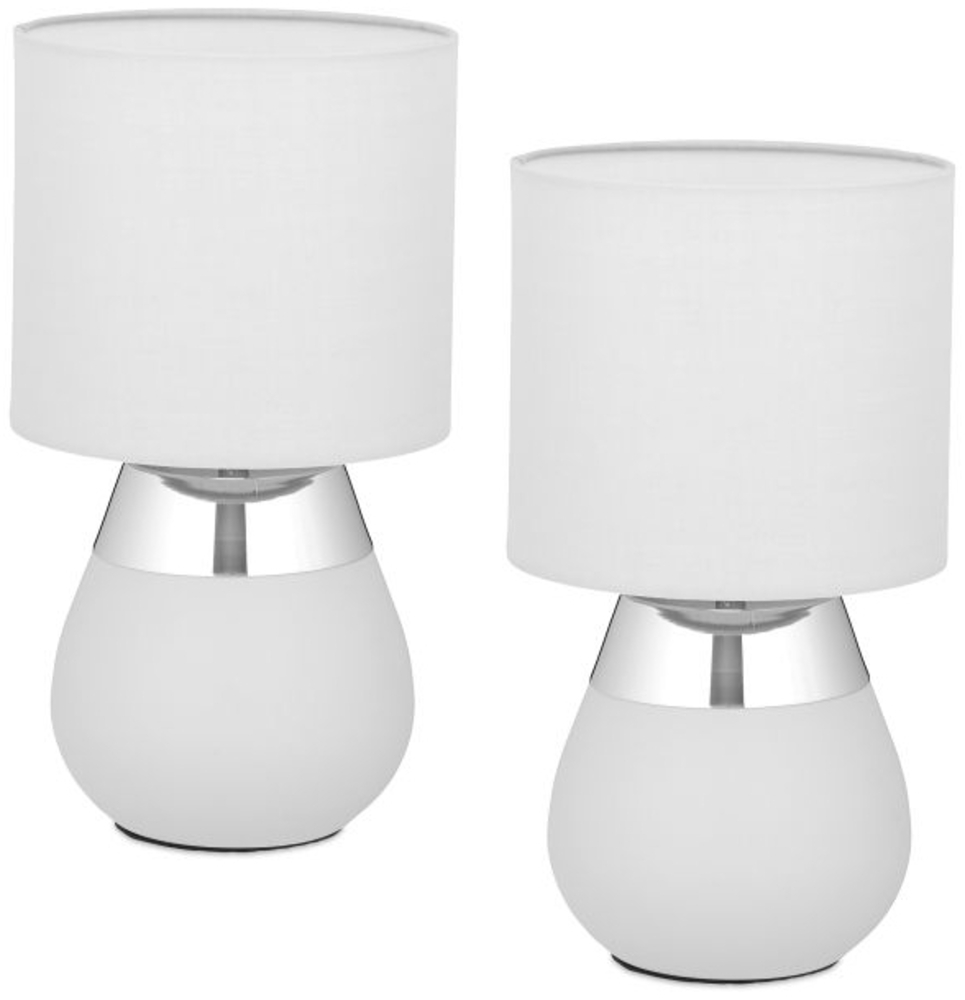 Tischlampe mit Stoffschirm 2er Set 10051268_55 Bild 1