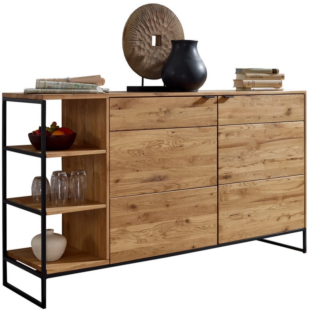 Woodroom Sideboard Siona (Wildeiche massiv geölt 150x85x40 cm), Kommode, Anrichte Bild 1